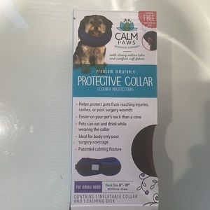 Inflatable calming protective collar for small dogs NWT